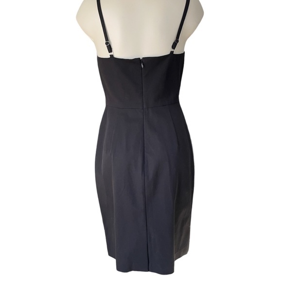 Banana Republic Sleeveless Black Dress Fitted Bodice Spaghetti Straps‎ Size 4P - Picture 4 of 13